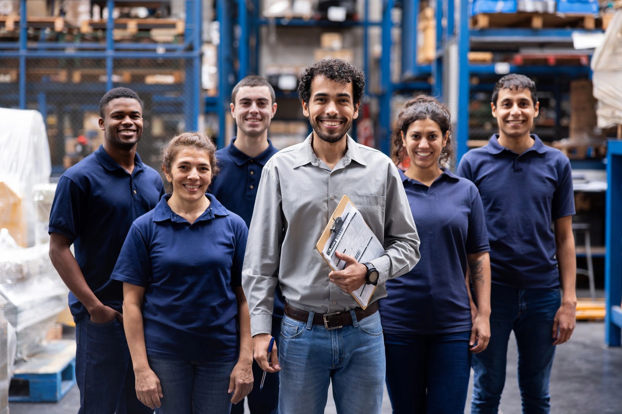 auto repair team group portrait